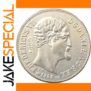 1858 Denmark 16 Skilling Replica Coin