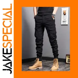 Men's Tapered Cargo Pants with Pockets