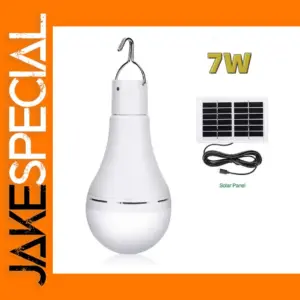 7W Waterproof Solar Hanging Light with USB