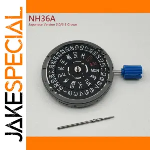 Japanese NH36A Mechanical Movement Crown