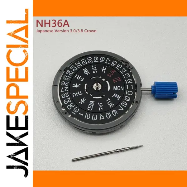 Japanese NH36A Mechanical Movement Crown
