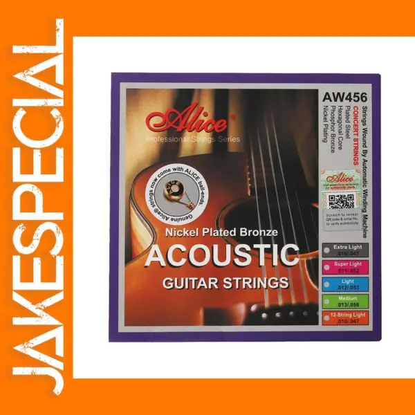 Alice AW456 Nickel Plated Bronze Guitar Strings Set