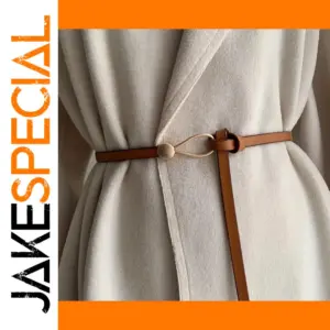 Vintage PU Leather Knotted Waist Belt