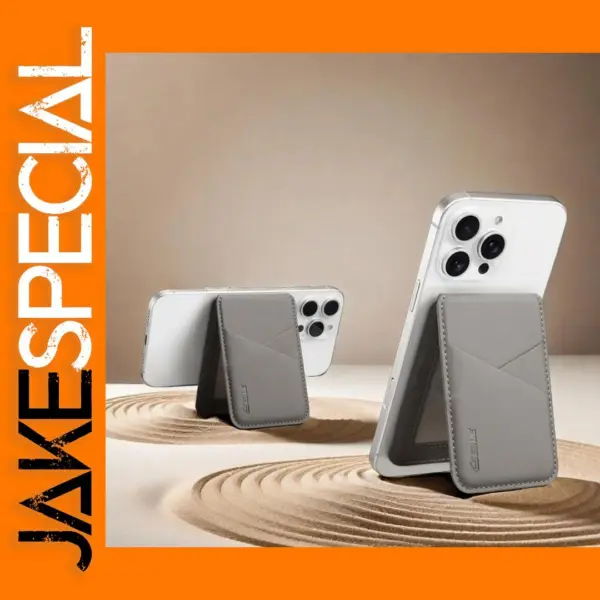 Magnetic Leather Card Holder for iPhone Models