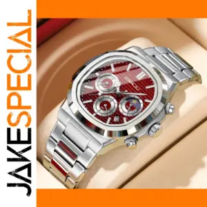 CRRJU Waterproof Luminous Quartz Watch for Men