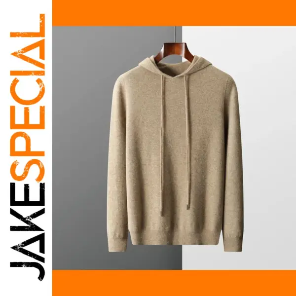 Men's Extrafine Merino Wool Hoodie Sweatshirt