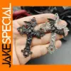 2pcs Large Bat Cross Pendant Charms
