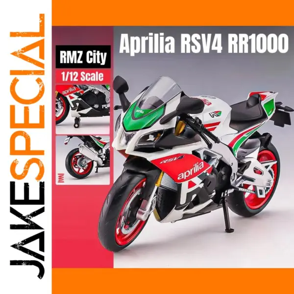 1/12 Scale Aprilia RSV4 RR1000 Diecast Model