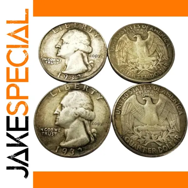 Replica 1932 US Washington Quarter Coins Set