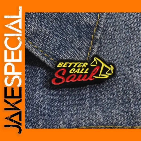 Better Call Saul Tilted Scales Enamel Brooch