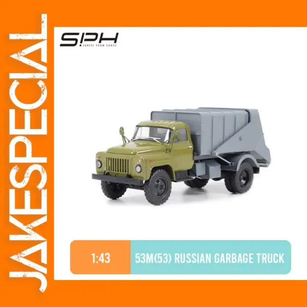 Russian M53 Die-cast Model Garbage Truck 1:43