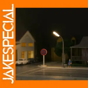 5pcs Warm White LED Street Lights TT Scale