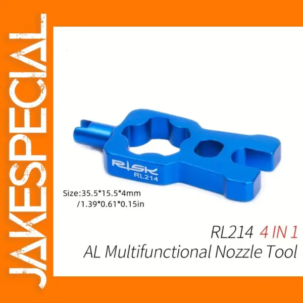 Multifunctional Blue Nozzle Tool for Bicycle