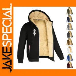 Men's Casual Full Zip Fleece Hoodie