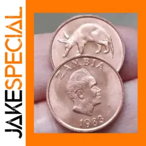 17.5mm Zambia Commemorative Coin Badge
