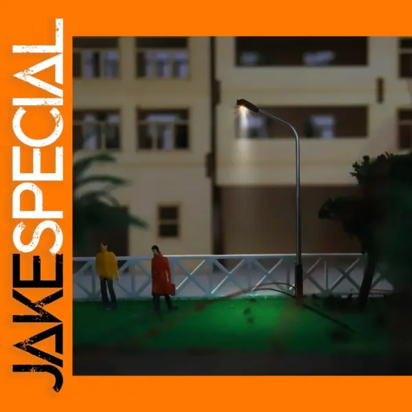 10-Pack LED Street Lamps for Model Layouts