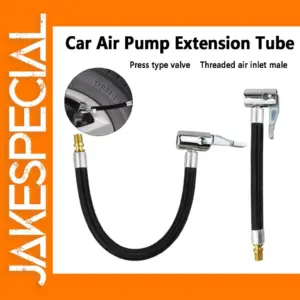 Car Tire Inflator Hose Extension Tube 10-50cm