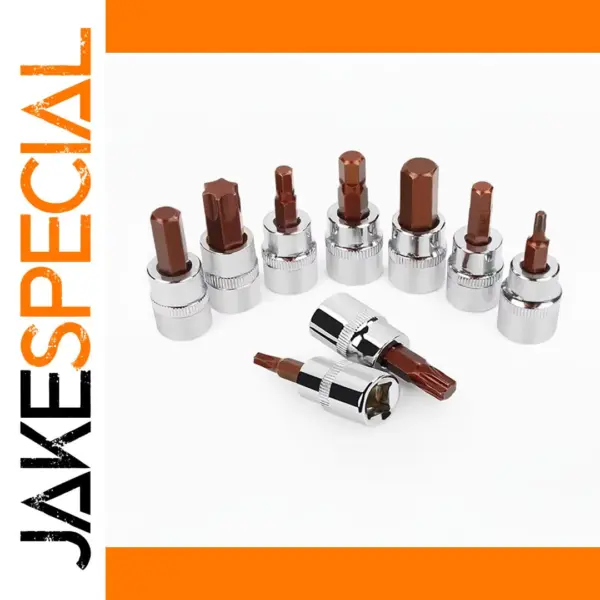 Torx Bit Socket Set S2 Steel 48mm 7 Pieces