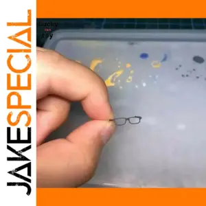 1/12 Scale Black Glasses Frames Without Lenses for Action Figures
