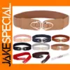 Wide Elastic PU Leather Belt for Women