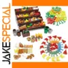 LEGO-Compatible Food Market Display Rack Set