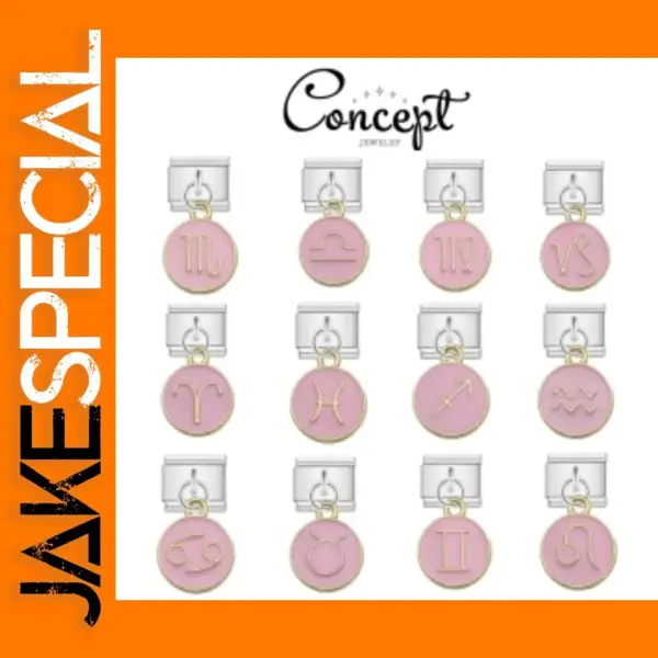 Pink Girl Constellations Charm Bracelet 9mm