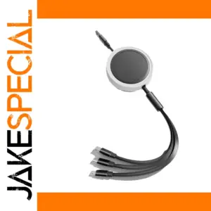 3A Retractable USB Charging Cable 3-in-1