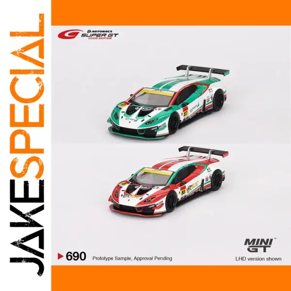 1:64 Lamborghini Huracán GT3 EVO2 Diecast Model