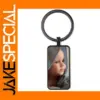 Custom Silver Photo Keychain for Loved Ones