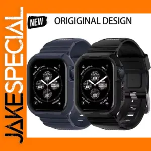 Rugged Carbon Case for Apple Watch Ultra2/9/8/7/6/SE Series 5-9