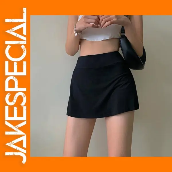 High Waist A-Line Mini Tennis Skirt for Women