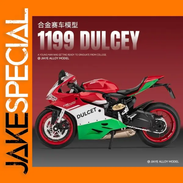 1:12 Scale Ducati 1199 Metal Motorcycle Model