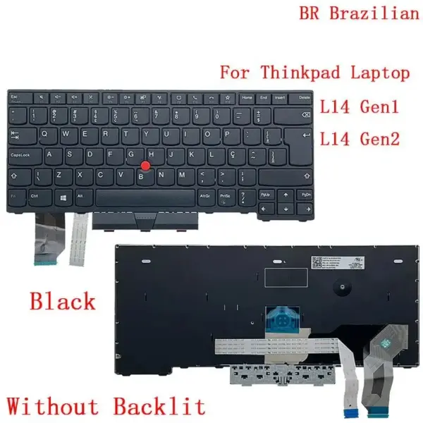 Lenovo Thinkpad L14 Keyboard Replacement G1 G2 - Image 10