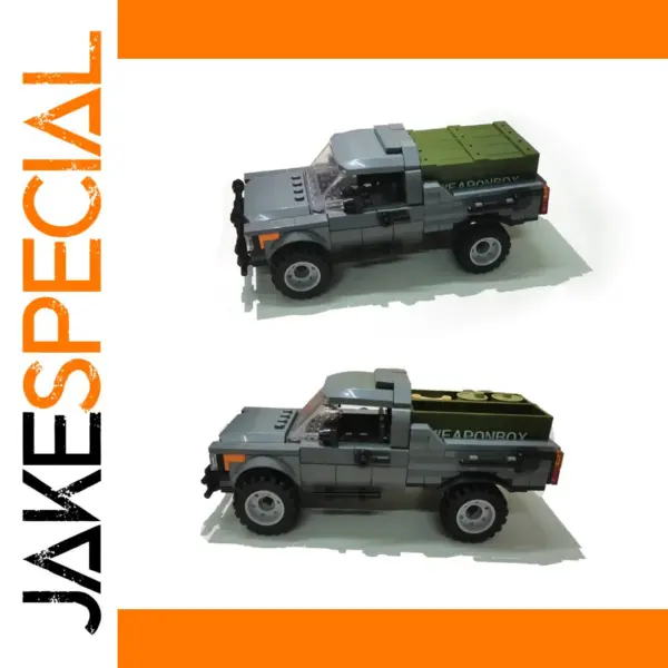 Pickup Truck Weapon Transport Building Set