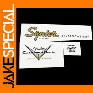 Squier Stratocaster Water Slide Decal Sticker