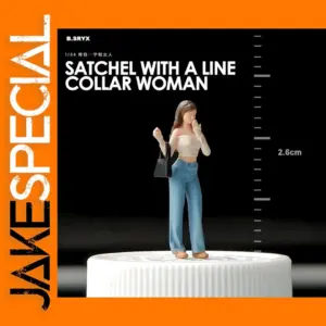 1:64 Scale Miniature Woman with Black Bag