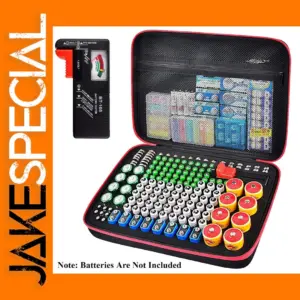 Battery Organizer Case with Tester for 225 Batteries