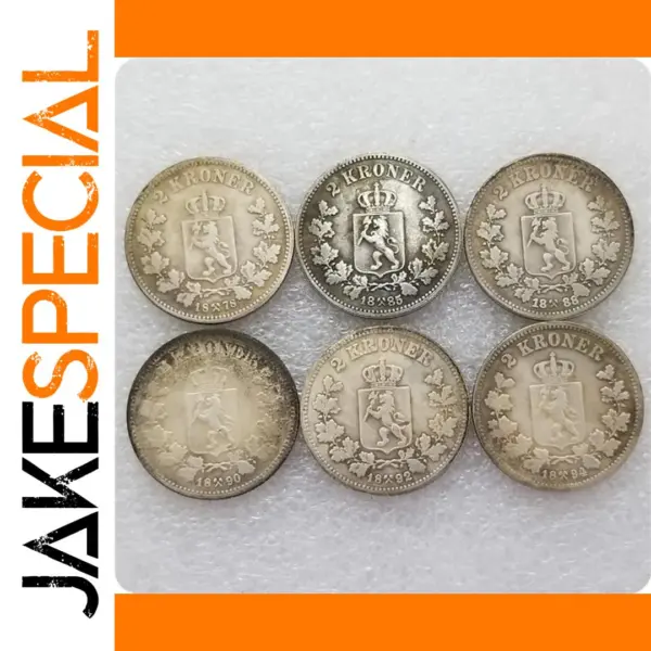 Norwegian 2 KRONE Silver Replica Coin