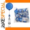 10pcs Retractable Badge Reel with Nylon Cord
