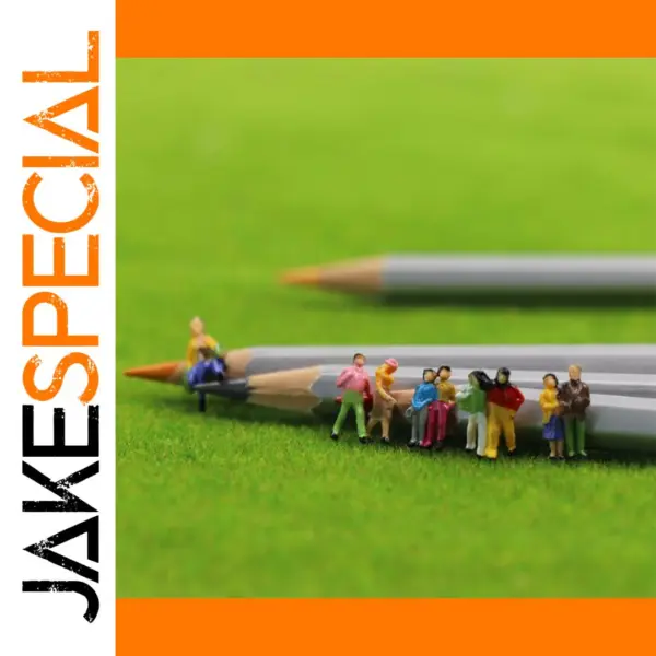 100pcs N Scale Model Train Painted Figures