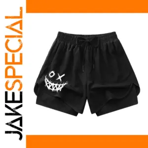 Men's Quick-Dry Double-Layered Fitness Shorts