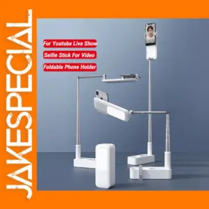 Portable Selfie Stand with LED Light and Remote