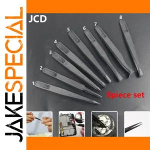 Black Watchmaker Carbon Fiber Tweezers for Repair