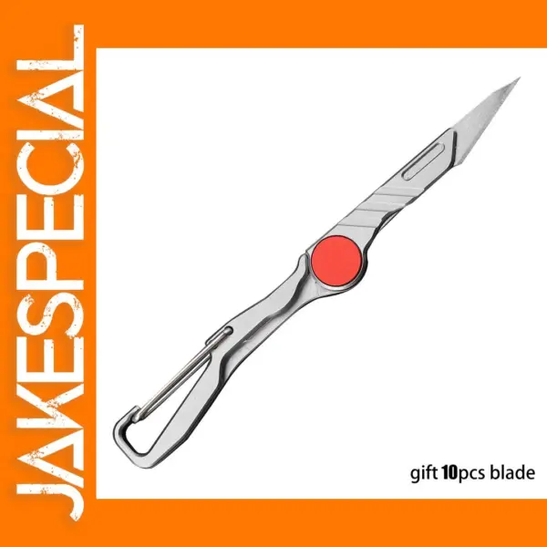 Portable Folding Knife with 10 Replaceable Blades
