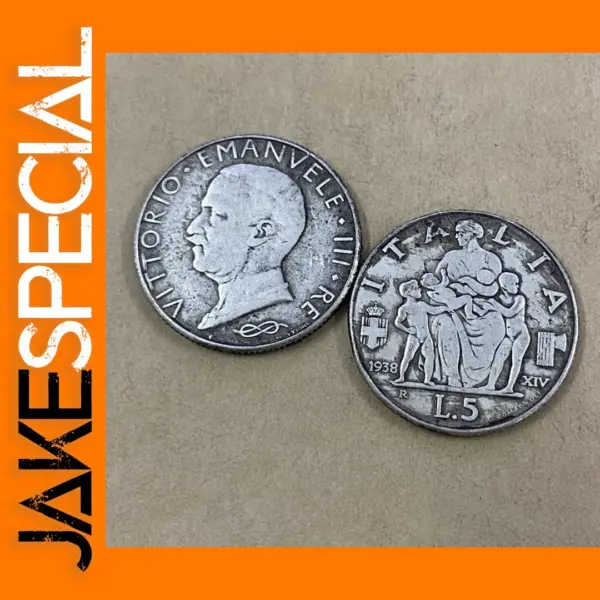 Replica 1938 Italy 5 Lire Coin Set