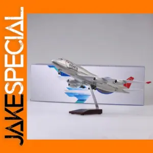 47CM Boeing 747 Diecast Model with LED Lights
