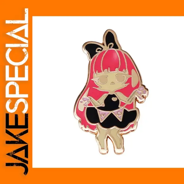 Trendy Girl Enamel Pin Badge Accessory