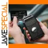 Men's Carbon Fiber RFID Wallet with AirTag Slot