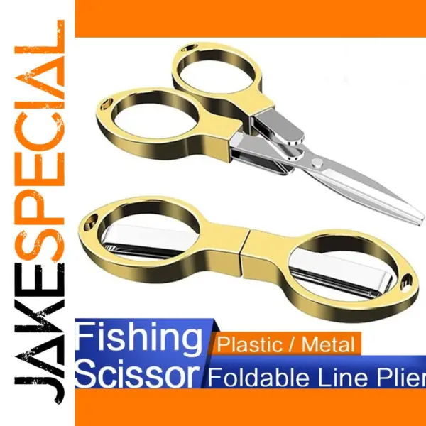 Portable Foldable Fishing Scissors with Grip