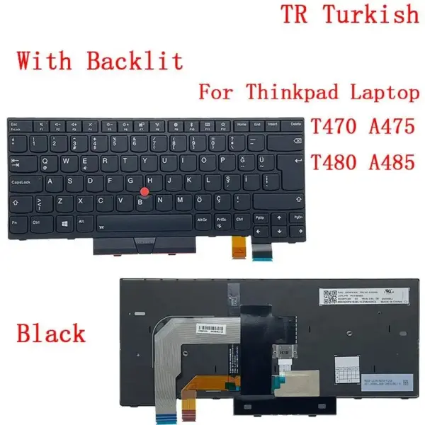 Lenovo ThinkPad Backlit Keyboard for T470/T480 - Image 9
